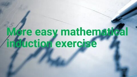 More easy mathematical induction exercise