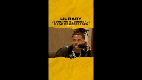 #lilbaby Becoming successful made me depressed. 🎥 @itsuptherepodcast