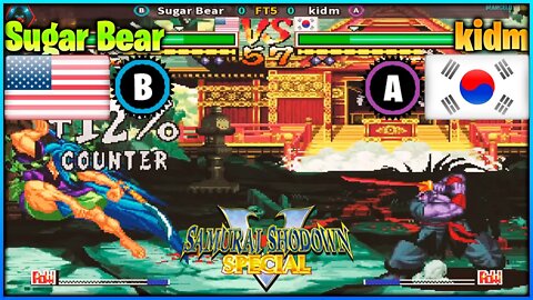 Samurai Shodown V Special (Sugar Bear Vs. kidm) [U.S.A Vs. South Korea]