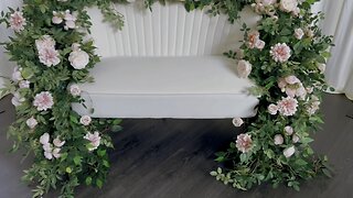 DIY - How to add florals around sofa Diy- pool noodles floral decor DIY- Wedding Decor