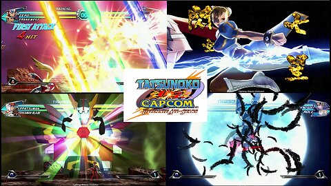 Tatsunoko vs Capcom Ultimate All-Stars - All Super Moves Attacks