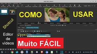 Como usar o editor de vídeos GRATUITO Shotcut. Comece a editar seus vídeos AGORA neste Poderoso App