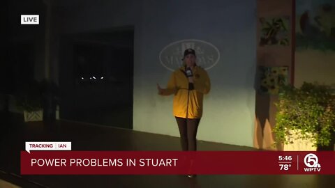 Loss of power leaves downtown Stuart in dark