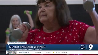 78-year-old woman wins award for encouraging elderly to workout