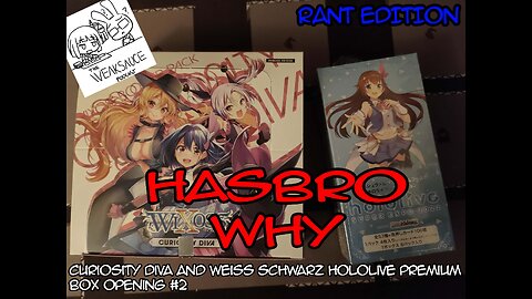 [WIXOSS TCG / Weiss] BOX OPENING #2 - HASBRO RANT EDITION: Curiosity Diva & Weiss Hololive Premium