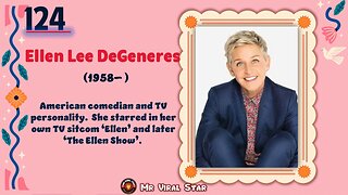 Ellen Lee DeGeneres (1958– )| TOP 150 Women That CHANGED THE WORLD | Short Biography
