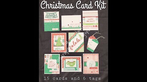 Christmas Card Class using CTMH border stickers