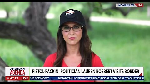 PISTOL-PACKIN POLITICAN LAUREN BOEBERT FROM COLORADO VISITS THE BORDER