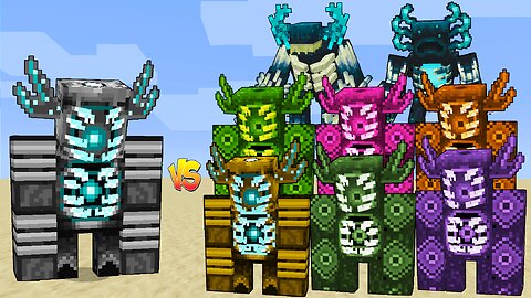 Tungsten ZORDEN Vs All Zorden, Dinosaur WARDEN, Apprehensive WARDEN / Minecraft Mob Battle