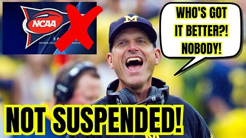 Jim Harbaugh will COACH ENTIRE MICHIGAN WOLVERINES 2023 Season! NCAA Suspension FALLS APART!