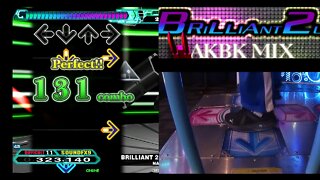BRILLIANT 2U (AKBK MIX) - DIFFICULT - AA#424 (Full Combo) on Dance Dance Revolution A20 PLUS (AC,US)