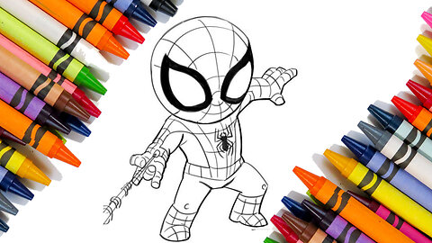 coloring page coloring spidey