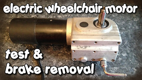 Electric Wheelchair Motor Test & Brake Removal by VOGMAN