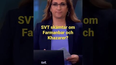 SVT diskuterar uttalet på Khasahyar Farmanbar namn och likheten med Khazar.