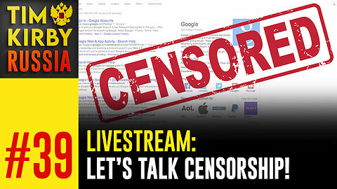 LiveSteram#39 - Let's talk about Censorship!