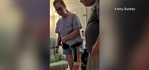 Las Vegas teen learning to walk again after rare COVID-19 vaccine reaction