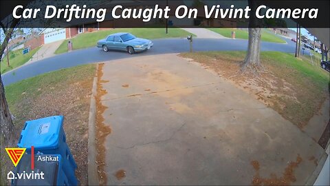 Car Drifting Caught On Vivint Camera | Doorbell Camera Video