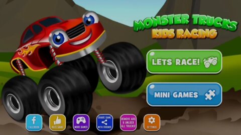 KIDS CAR GAMES FOR ANDROID: PAINTING AND RACING Monster Trucks Game for Kids 01 Car coloring