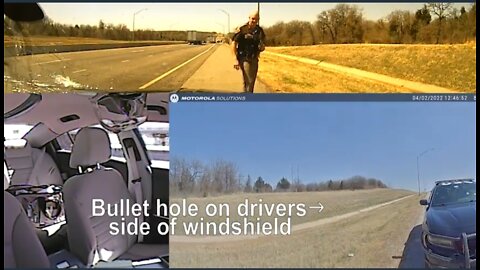 Oklahoma State Trooper Stays Calm While Being Shot At During Car Chase