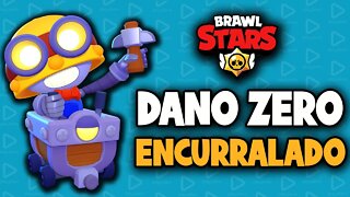 Brawl Stars - Dano zero com Carl jogando Encurralado