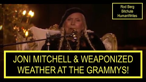 "But now clouds only block the sun, They rain and snow on everyone" ~ Joni Mitchell at the Grammys.