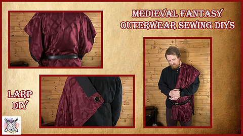 How to make 3 LARP Outerwear Pieces made from Curtains!