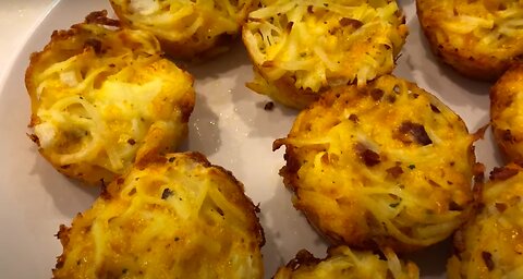 Cheesy Hash Brown Cups | Grab & Go Breakfast | Make-Ahead Breakfast Recipe