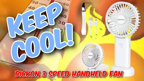 BICKON 3 Speed Handheld Fan Review