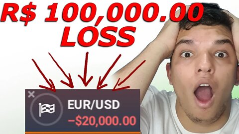 PERDEU R$100.000 EM APENAS 5 MINUTOS!!! 😱 REACT: As Piores Loss da IQ Option e Opções Binárias