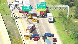 Multi-car crash closes I-696 at I-275
