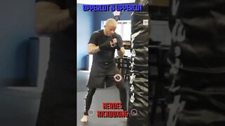 Heroes Training Center | Kickboxing & MMA "How To Double Up" Uppercut & Uppercut - Back | #Shorts