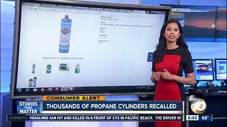 Thousands of Propane Cylinders Recalled