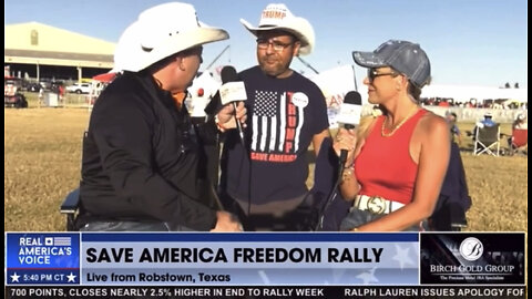 Ray Galvan Interview With Ed Henry-Trump Rally Robstown, TX 10/22/2022