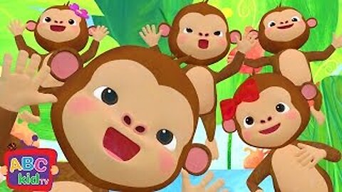Five Little Monkeys Jumping on the Bed _ Nursery Rhymes & Kids Songs