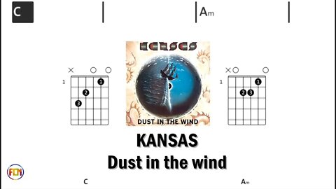 KANSAS Dust in the wind - (Chords & Lyrics like a Karaoke) HD