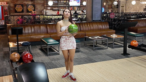 Medellin Colombia Bowling with a little babe