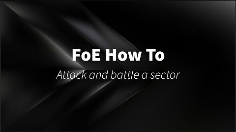 How to attack and battle a sector (green swords)