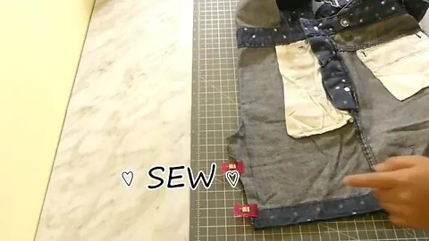 How to sew a backpack - an easy way to recycle old jeans into the mini-backpack