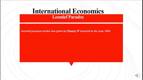 Leontief's paradox