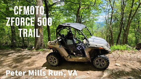 CFMoto ZForce 500 trail. National Forest OHV ATV.