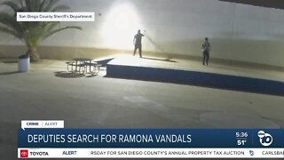 Deputies search for vandals who hit six different locations in Ramona