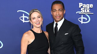 T.J. Holmes and Amy Robach ignore alleged affair while co-hosting 'GMA3'