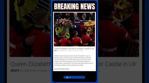 Latest Headlines | Queen Elizabeth II Laid to Rest at Windsor Castle | #shorts #news