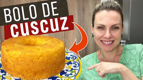 BOLO DE CUSCUZ COM LEITE DE COCO - RÁPIDO E FÁCIL- SUPER UMÍDO