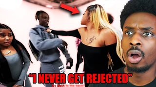 Girl gets REJECTED by every guy in the room and FLIPS OUT!