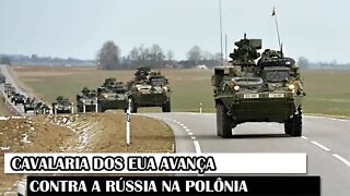 Cavalaria Dos EUA Avança Contra A Rússia Na Polônia
