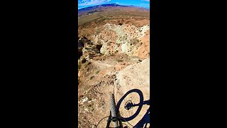 Riding down cliffs on mtb