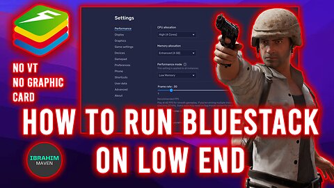 How To Run Bluestack 5 On Low End PC || No Graphic Card !! || No VT || Potato PC Gaming || No Lag!!!