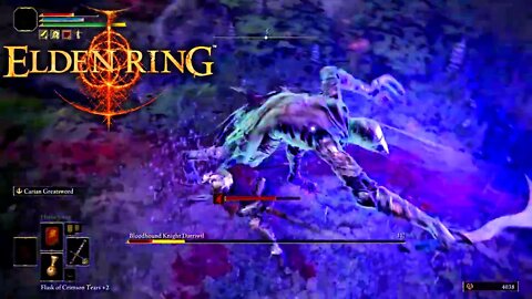 Elden Ring - Boss Fight - Bloodhound Knight Darriwil - Forlorn Hound Evergaol, Limgrave