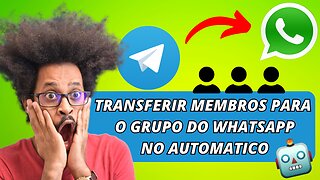 Membros do Telegram para o grupo do Whatsapp no automático